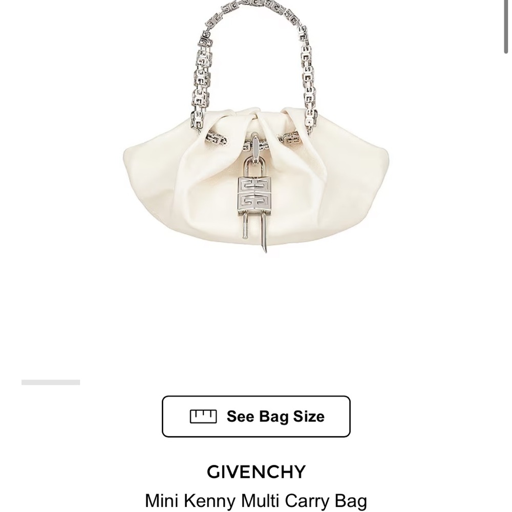 Givenchy white leather bag